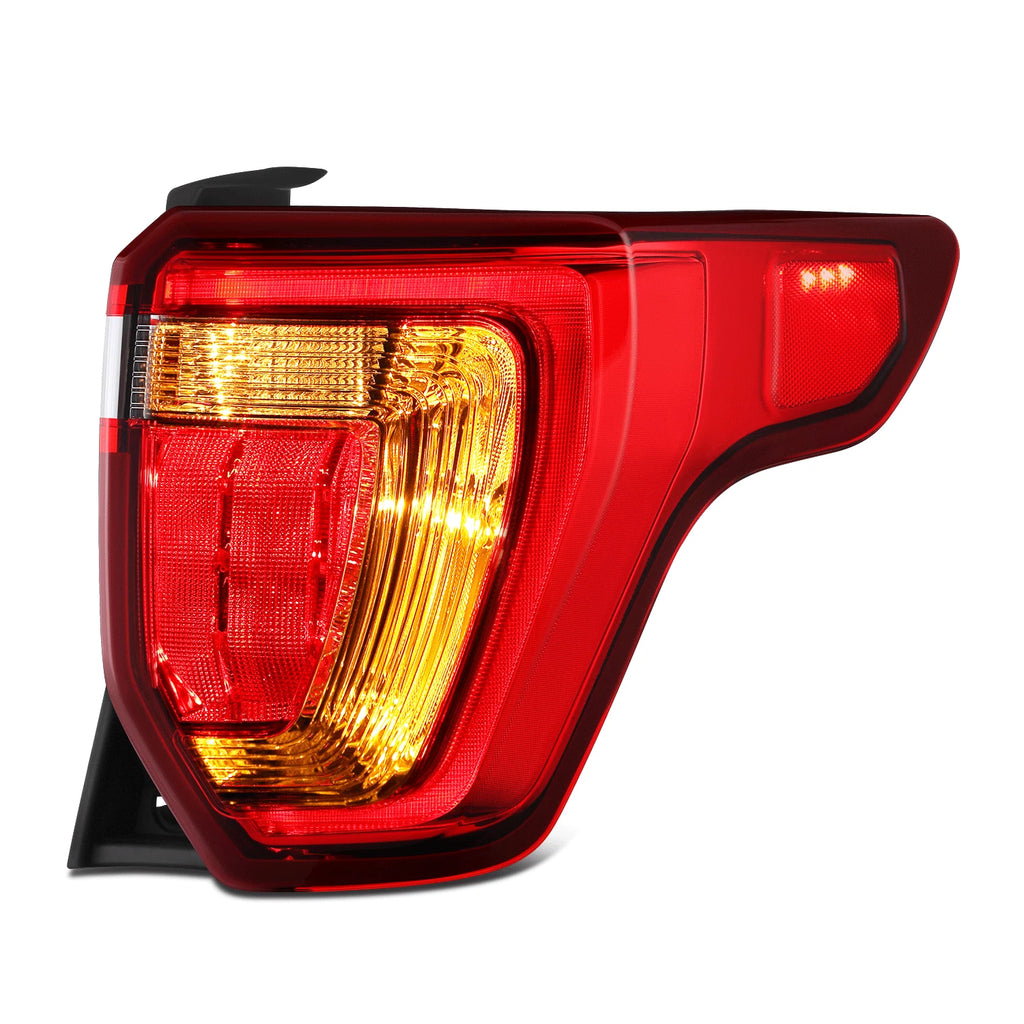 Chrome Red LED Taillight Assembly for Ford Explorer (2016–2019)