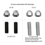 Springer Handlebar Tree Adapter Top Clamp for Harley (3.5"-4.75" Wide)