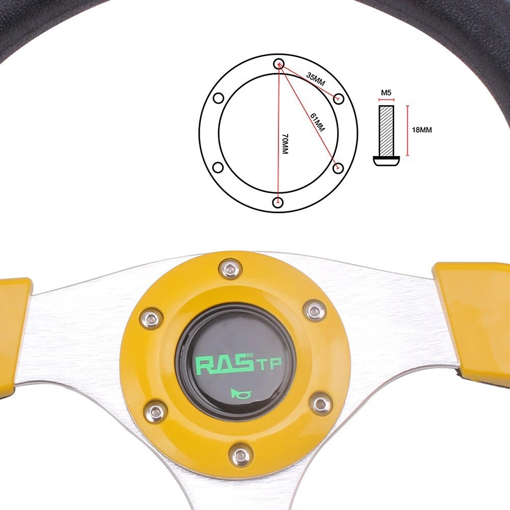 13" Steering Wheel for Universal Drifting Racing (320mm) - Gold