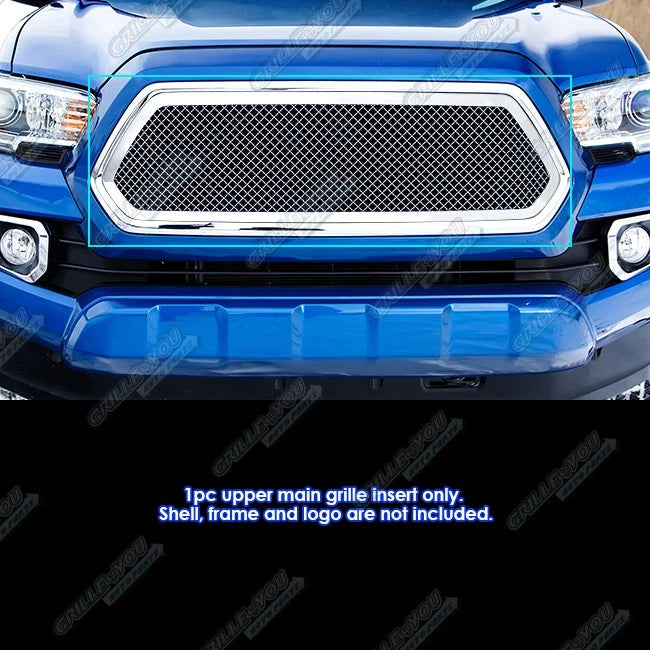 Stainless Steel Upper Mesh Grille for Toyota Tacoma (2016–2017)