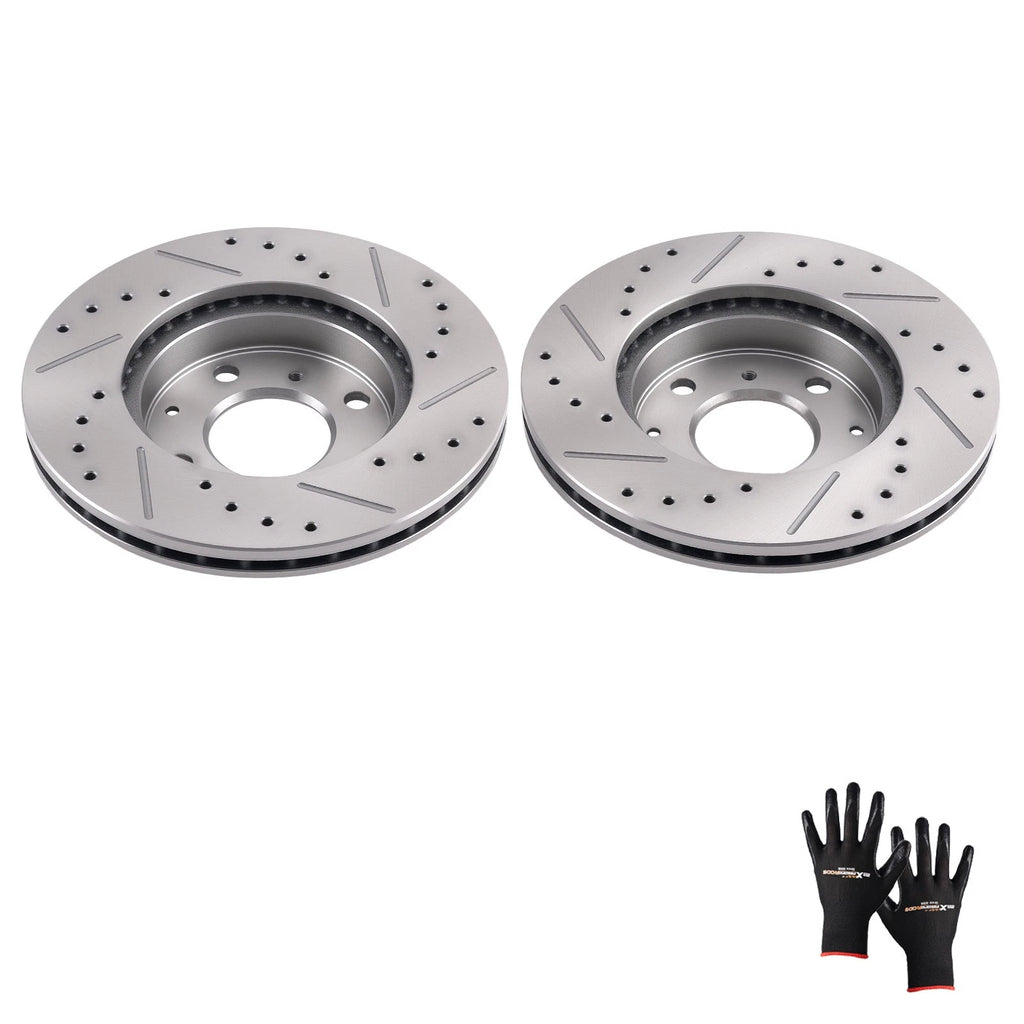 Front Brake Rotors Set of 2 for Honda Civic/Civic Del Sol (1990–2000) S31029