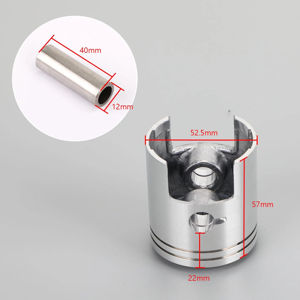 Piston Kit Standard Bore 52.50mm for Suzuki Address 100 AG100 AH100 (1991–2000)