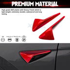 Glossy Red Side Fender Camera Vent Covers for Tesla Model 3 Y (2020-2024)