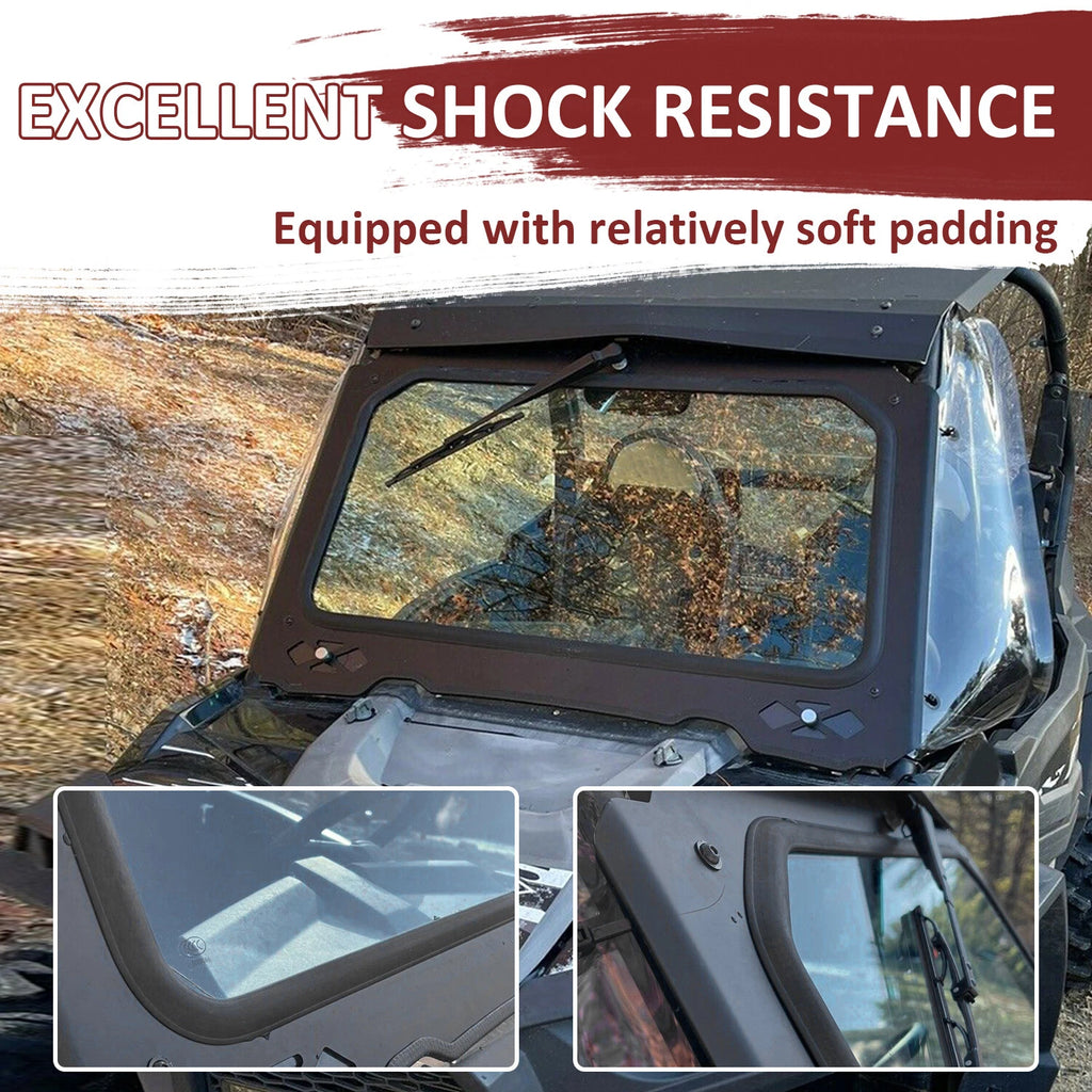 Full Safety Glass Windshield with Wiper for Polaris RZR 900 1000 (2015–2023)