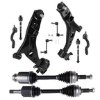 10pc Front Lower Control Arm & Sway Bar CV Axle Shaft for Edge MKX (2007–2015)
