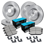 Set of 4 Brake Disc and Pad Kits for Various Models