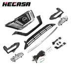 Front Upper Lower Grille Trim Fog Lamp Kit for Nissan Rogue (2017–2020)