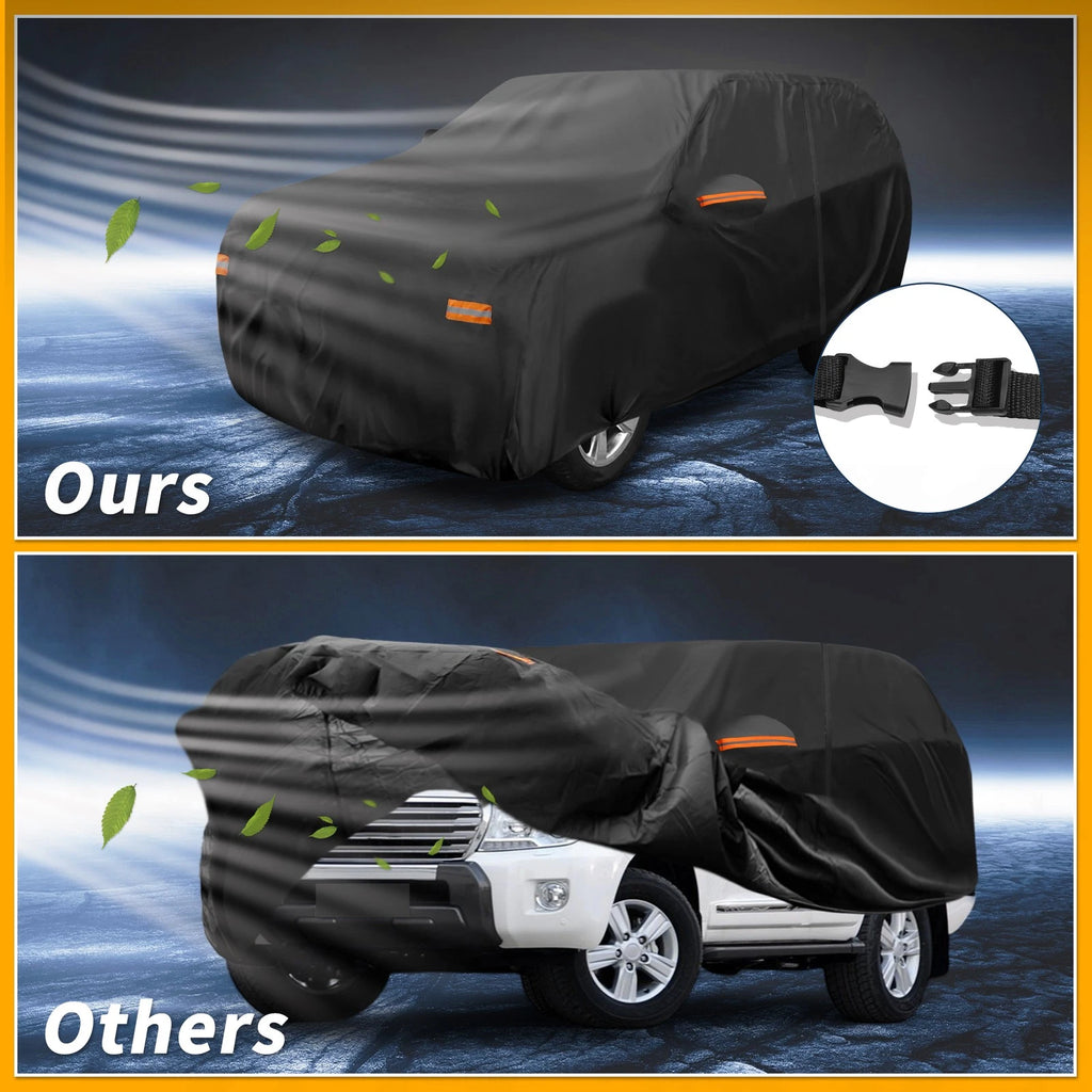 Waterproof Car Cover for Toyota Land Cruiser (190T-PU, Black)