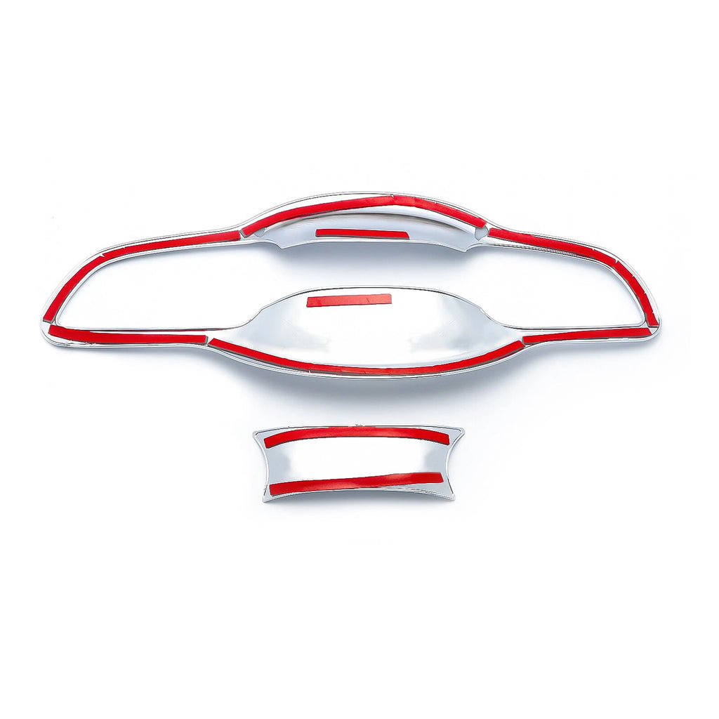 Chrome Silver Door Handle Bowl Cup Cover Molding Trims for Honda Civic (2016-2021)