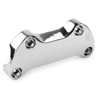 1" Bar Smooth Handlebar Riser Top Clamp Chrome for Harley Dyna Softail Sportster