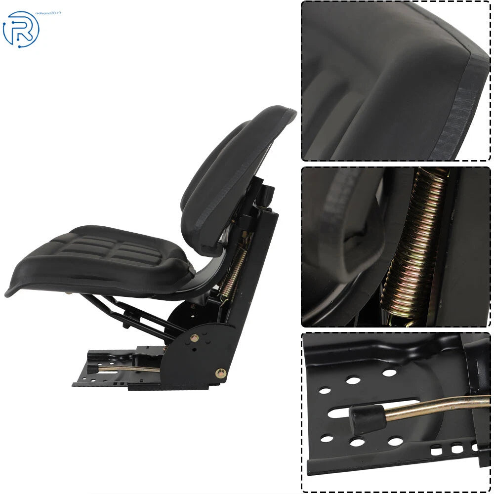 Universal Black Suspension Seat for Massey Ferguson / Ford / New Holland