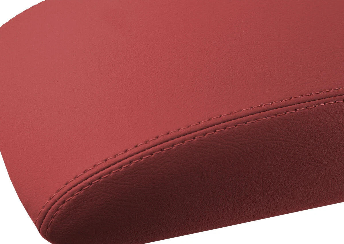 Leather Console Lid Pull Over Armrest Cover for Audi Q5 (2009–2017) Red