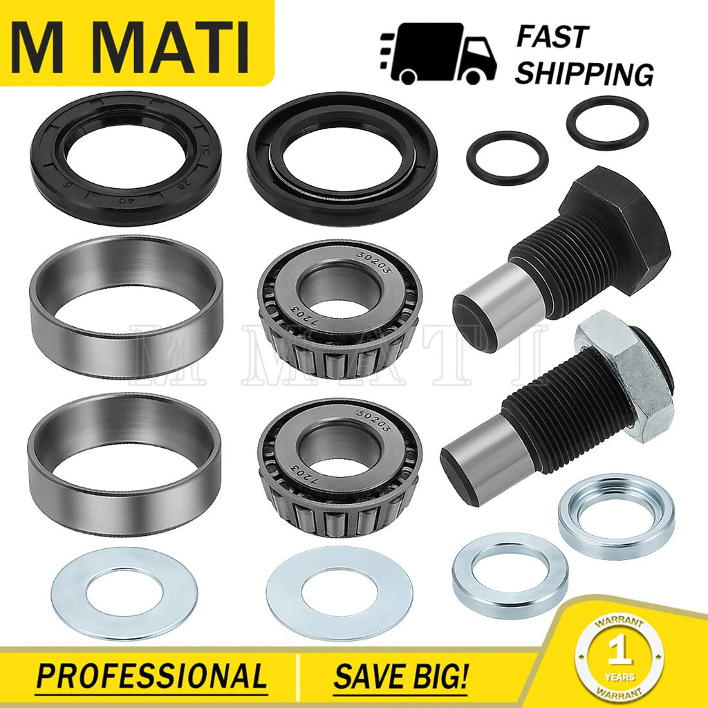 Swing Arm Bearing Seal Kit w/Shaft for Kawasaki KVF360 KVF650 KVF700 KFX700 (2003–2019)