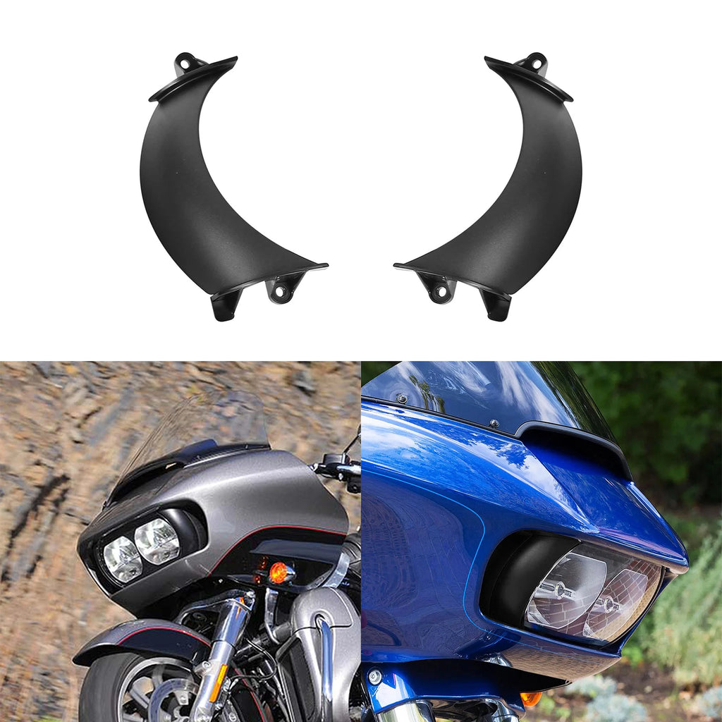 ABS Plastic Front Headlight Fairing Vents for Harley Road Glide (2015–2023)