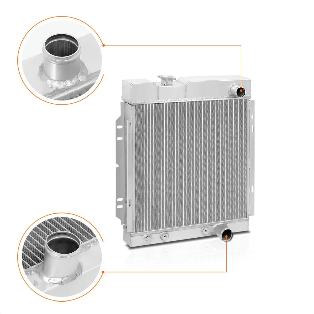 3-Row Aluminum Performance Racing Radiator for Ford Mustang V8 (1965–1966)