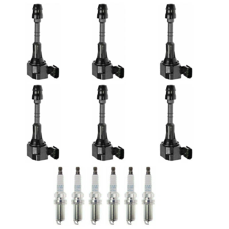 6X Ignition Coil + 6X Spark Plug for Nissan Altima 350Z G35 FX35 (2003–2007) UF349
