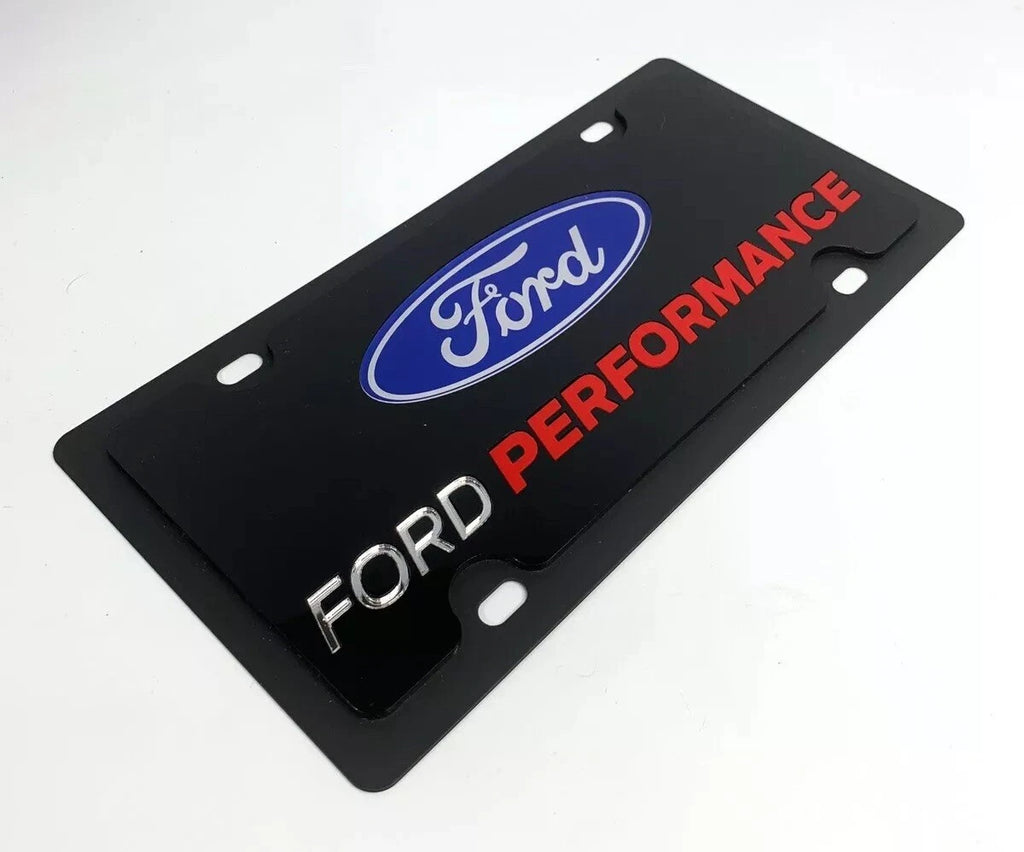 Premium License Plate Frame with Logo for Ford Performance (2000–2024)