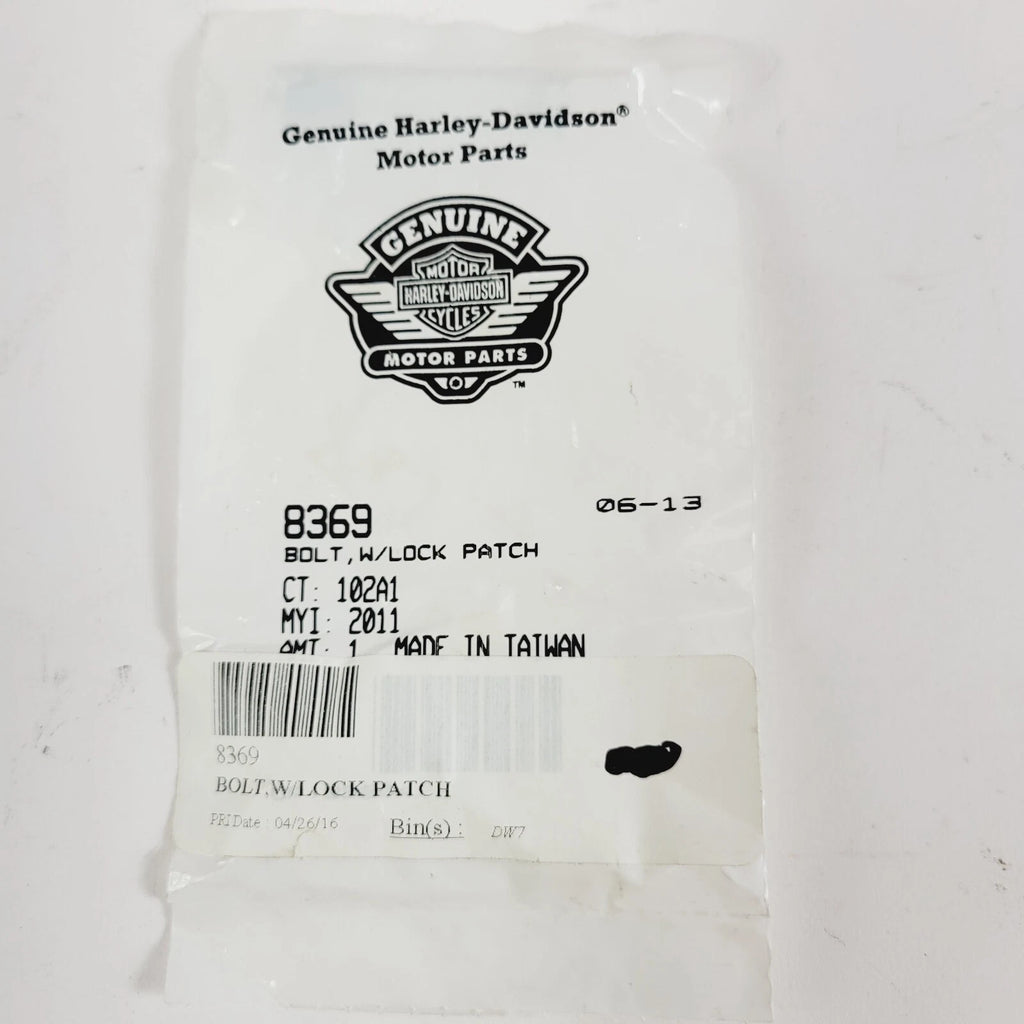 Bolt with Lock Patch 8369 for Harley-Davidson