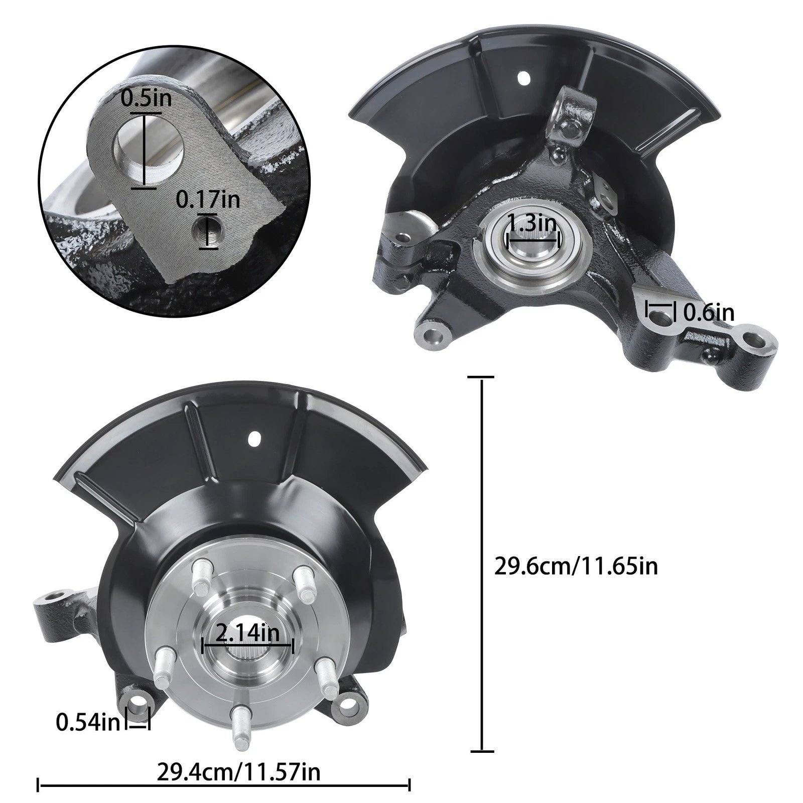 Steering Knuckle Wheel Bearing Hub Assembly for Ford Edge (2011-2014)