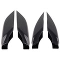 4X Black ABS Roof Rack Rail Cover for Toyota Land Cruiser Prado (2010–2018)