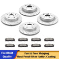 Drilled Rotors and Brake Pads Kit for Dodge Ram 1500, Durango (YYYY–YYYY)