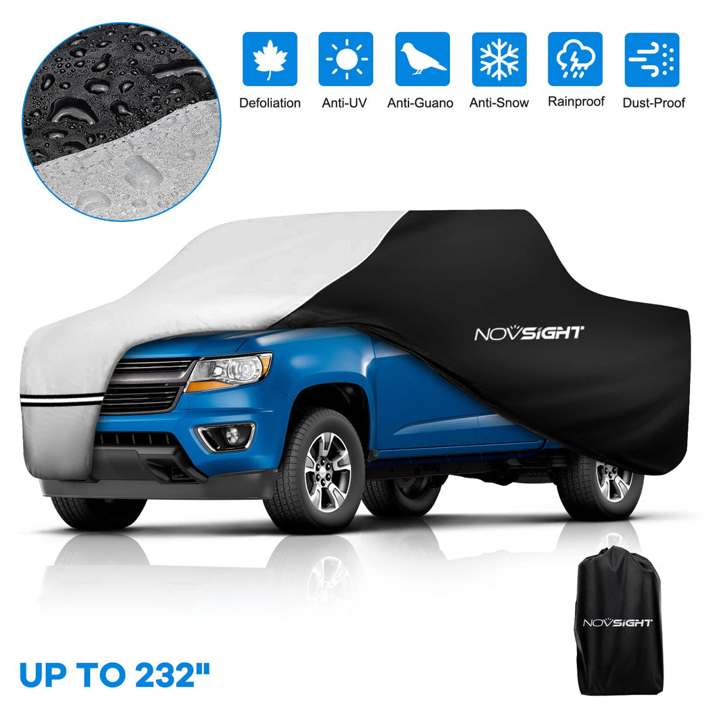 Full Car Cover for Pickup Truck (Waterproof, UV Protection, All Weather)