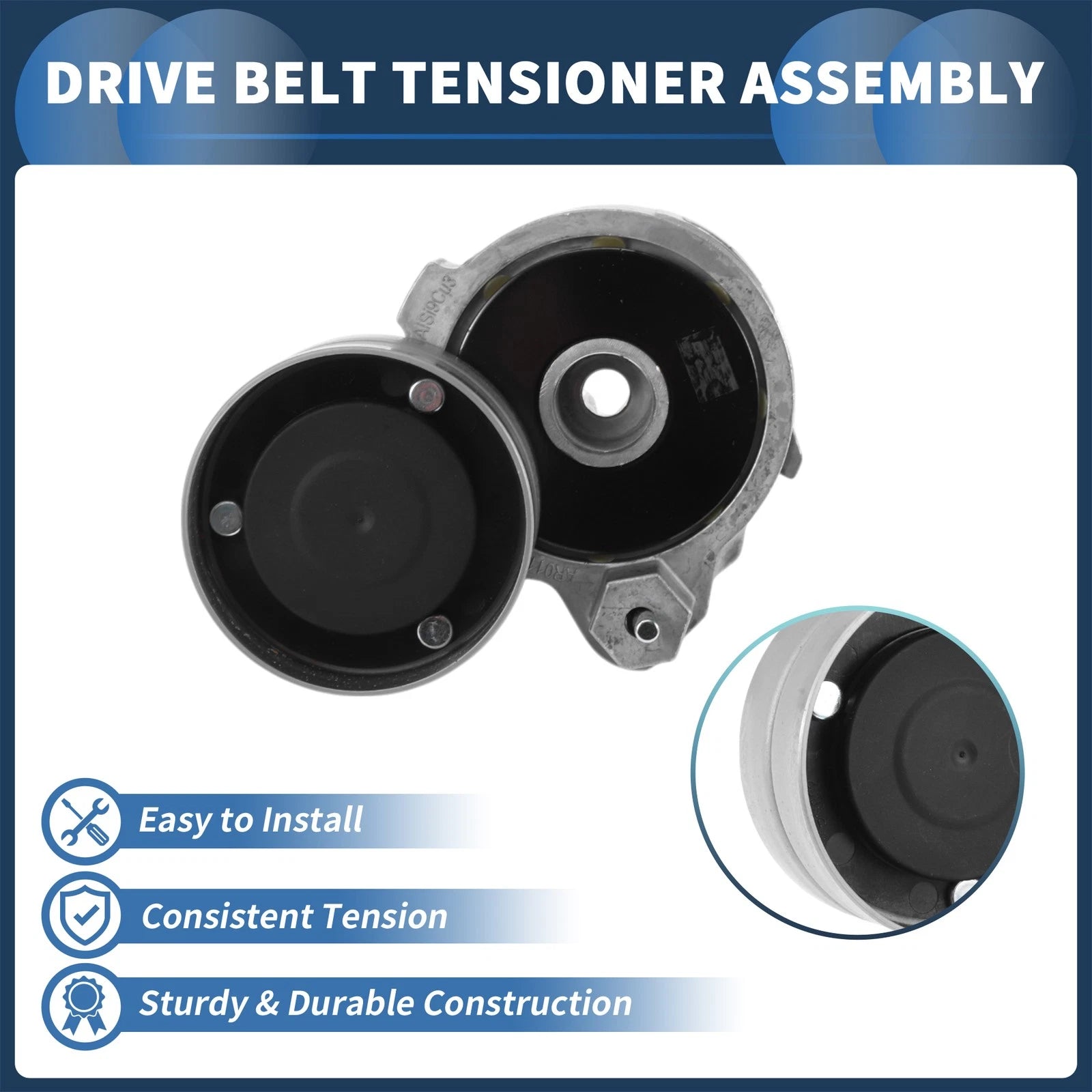 Belt Tensioner for Audi A8 (2002–2010) No. 077903133F Metal