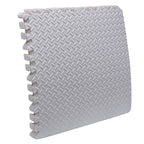EVA Foam Interlocking Exercise Mat Tiles for Gym Flooring (White)