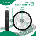 Set of 2 Rear Lawn Mower Wheels for Toro Recycler (20012–20019) 105-1816 205-268