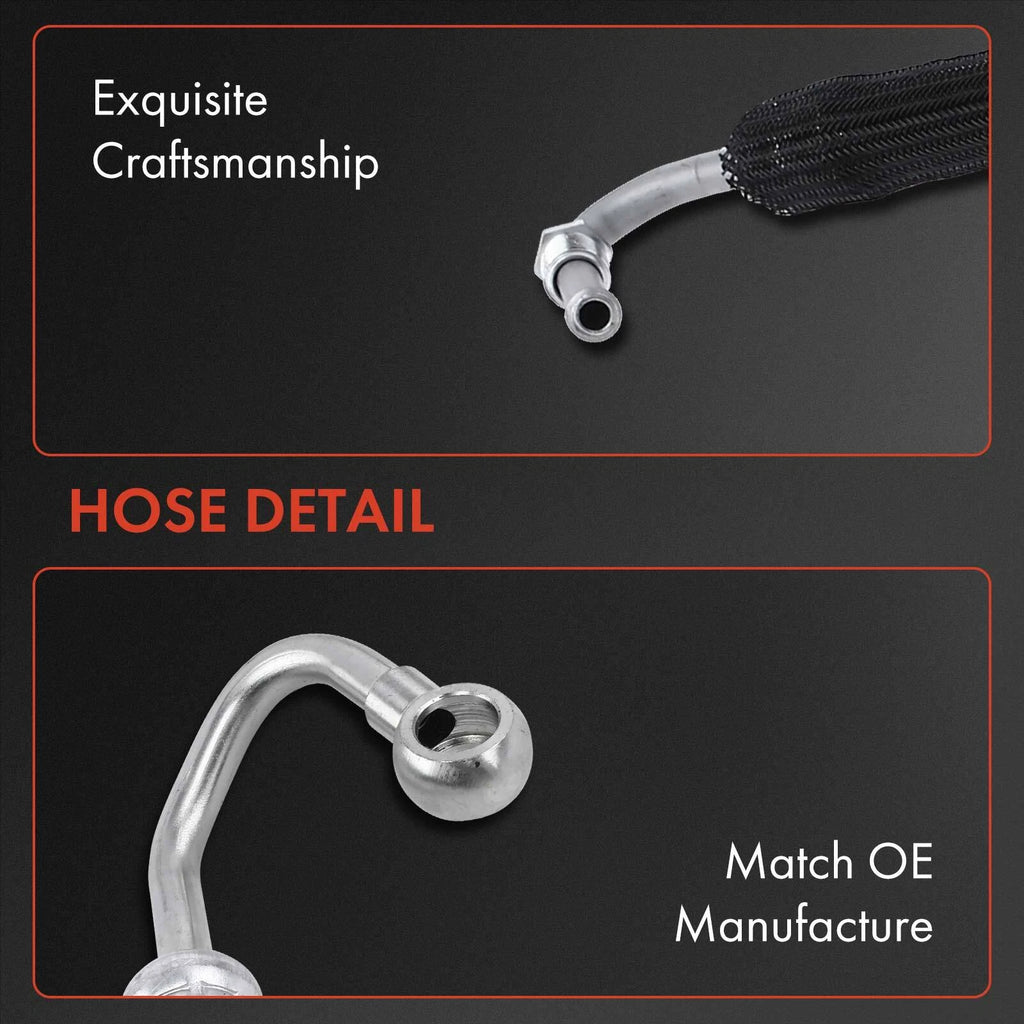 2X Power Steering Pressure & Return Line Hose for BMW 530i