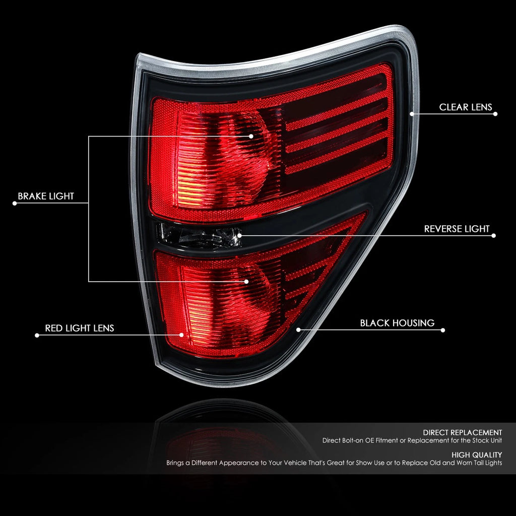 Tail Light Brake Reverse Lamp Assembly for Ford F150 (2009–2014) Right Side