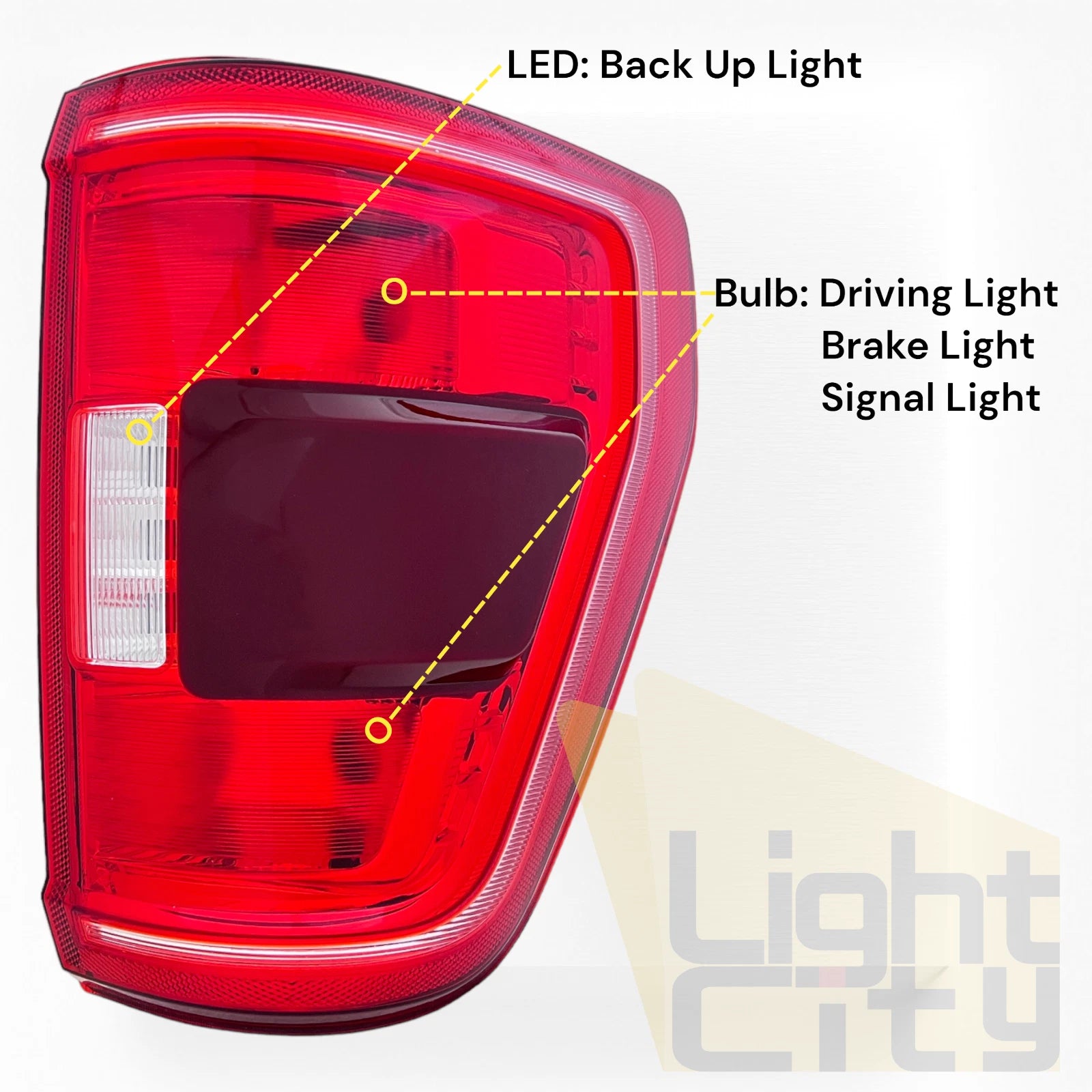 Tail Light Right Passenger Side Halogen for Ford F-150 (2021–2023)