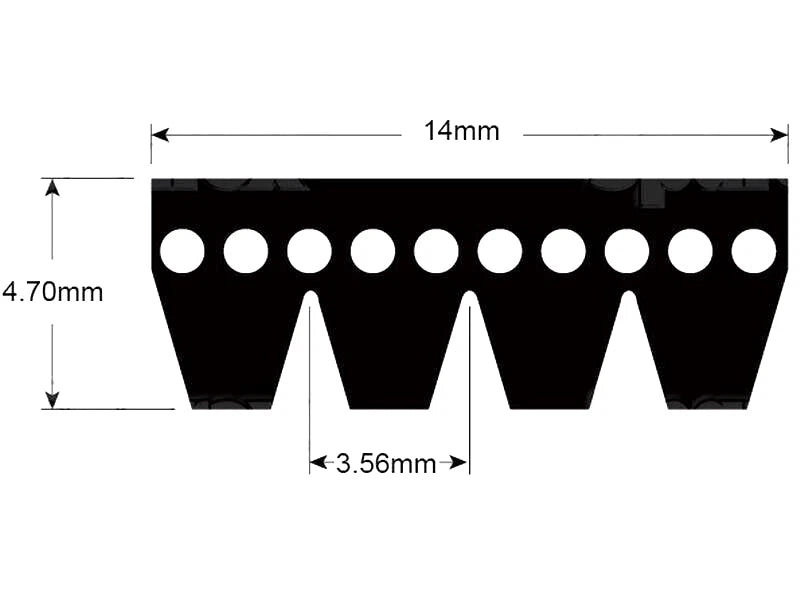 Air Con Belt Set of 4 for Case IH Maxxum MXU 100 110 115 120 130 135 (1999–2015)