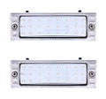 LED Turn Signal Park Light Assemblies Pair with Clear Lens for Chevy Truck (1947–1953)