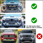 Set of 4 Smoked White LED Front Grille Lights for Toyota Tacoma (2024–2024)