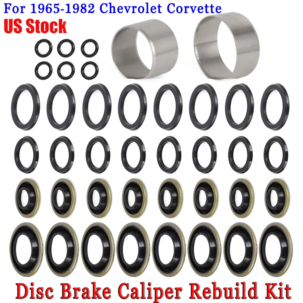 Disc Brake Caliper Rebuild Kit for Chevrolet Corvette (1965–1982) Stainless Steel