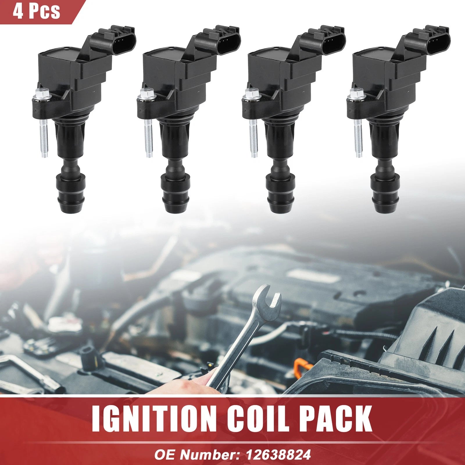Set of 4 Ignition Coils for Buick LaCrosse 