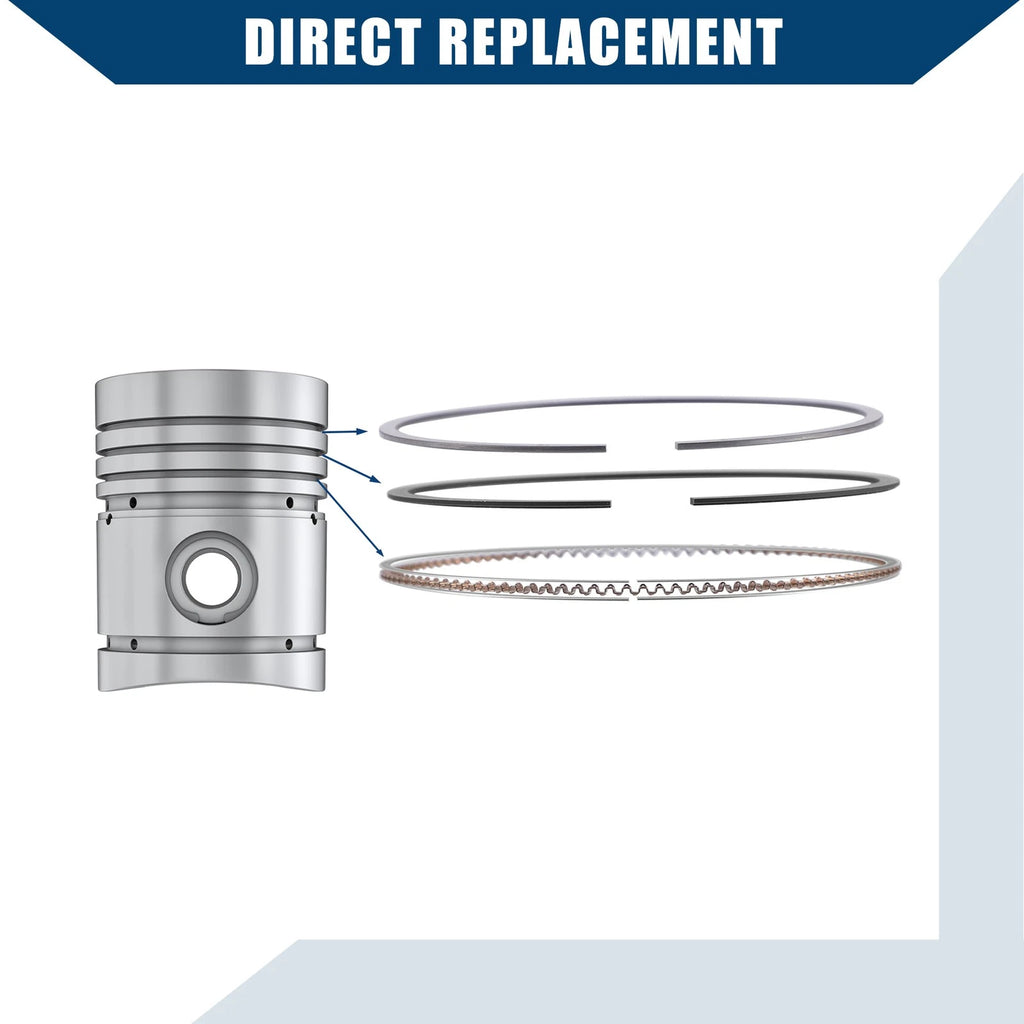 Set of 4 Piston Rings for Hyundai Tucson 2.4L L4 (2010–2013) 23040-25200