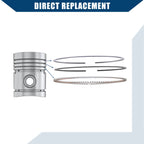 Set of 4 Piston Rings for Hyundai Tucson 2.4L L4 (2010–2013) 23040-25200
