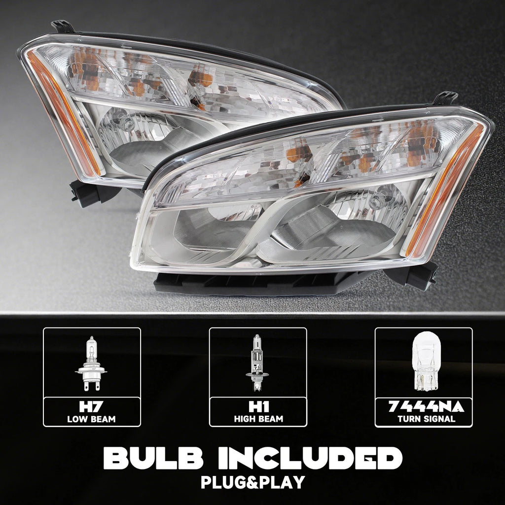 Halogen Headlight Set for Chevrolet Trax (2013–2016) W/ Bulb Driver+Passenger