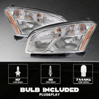 Halogen Headlight Set for Chevrolet Trax (2013–2016) W/ Bulb Driver+Passenger