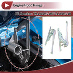 Hood Hinges for Kia Optima (2016) - 1 Pair, No. 79120D4010