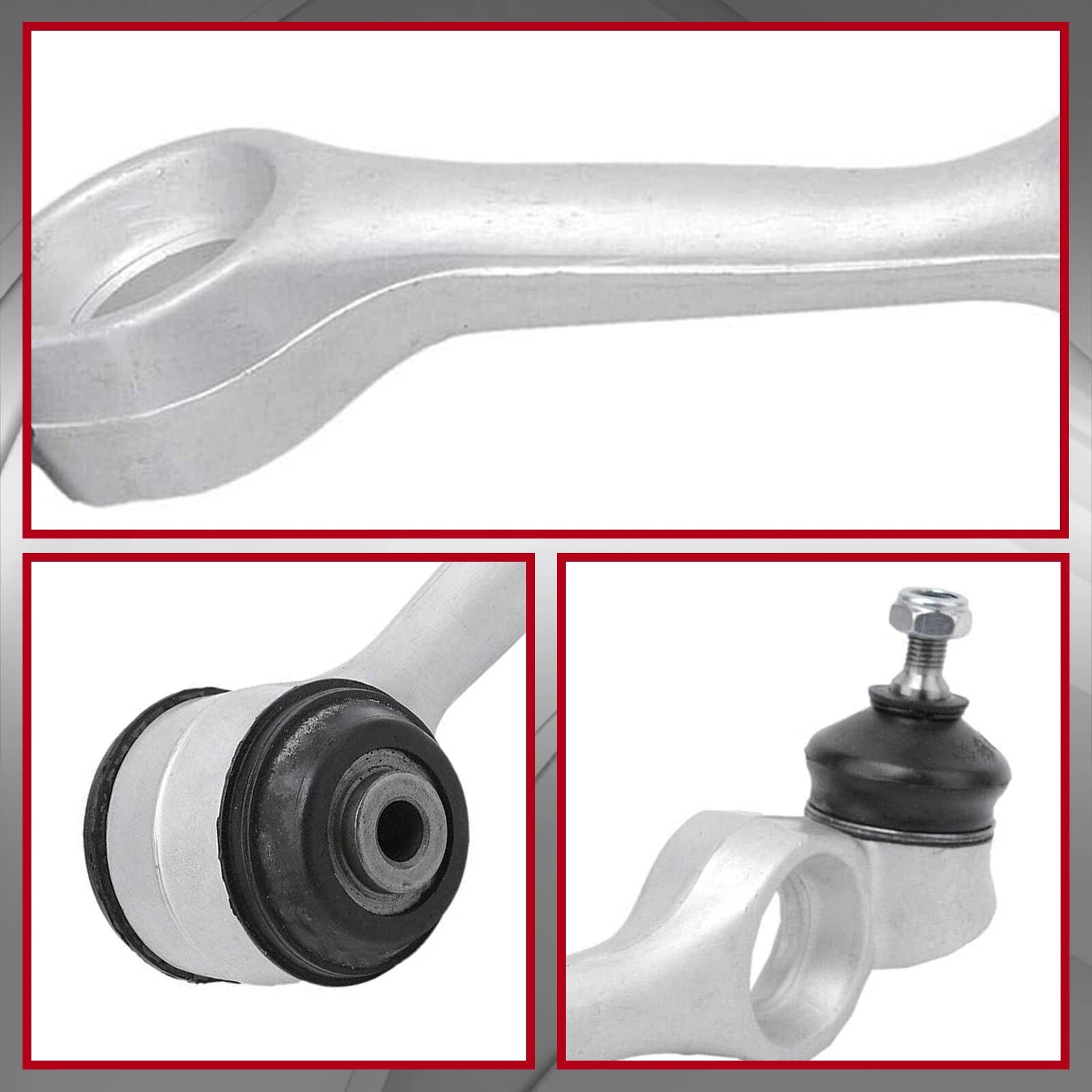 Set of 4 Front Upper Control Arms & Lower Ball Joints for Mercedes Benz (1984–1991)