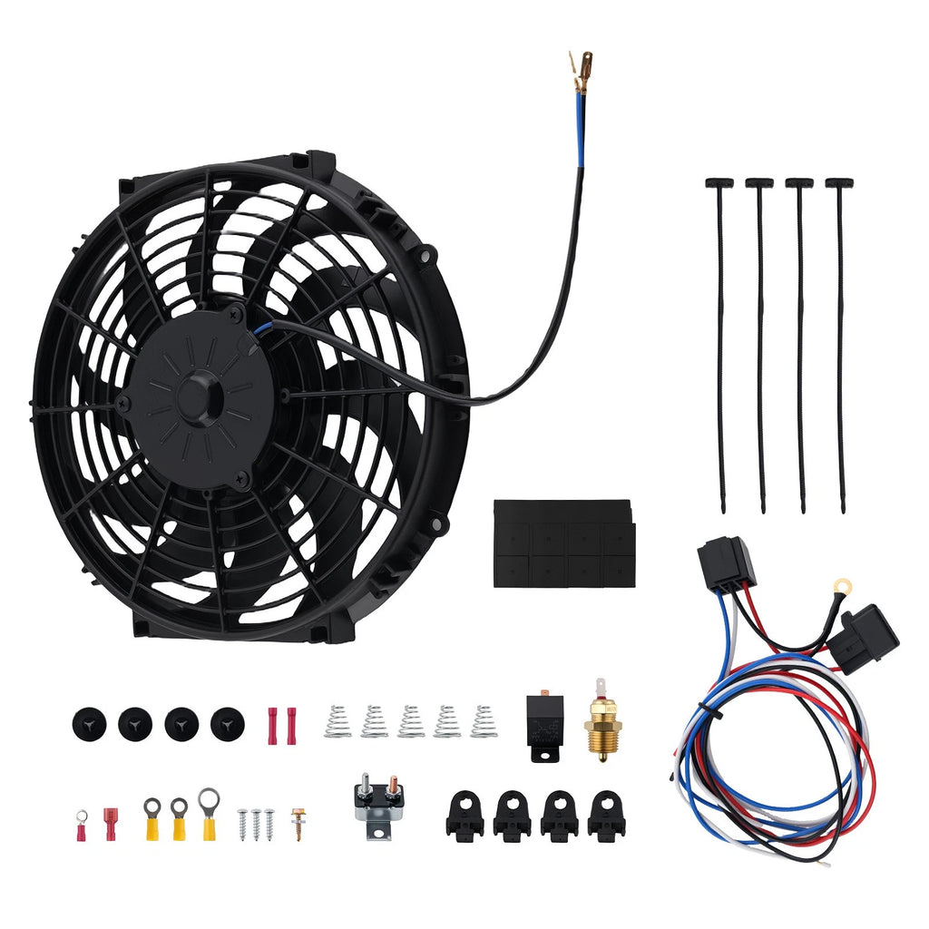 12V 80W Electric Radiator Cooling Fan 12 Inch Universal with Shroud