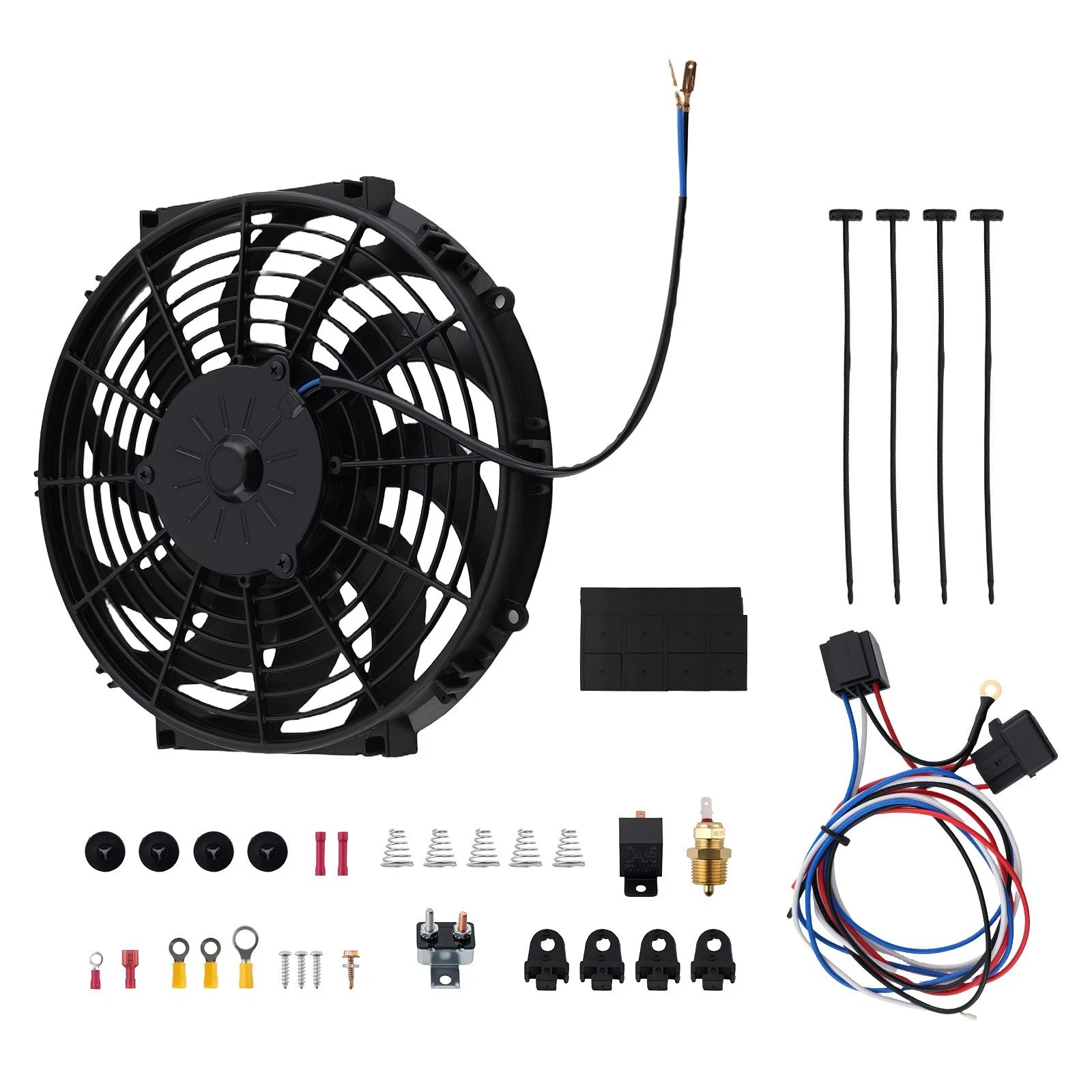 12V 80W Electric Radiator Cooling Fan 12 Inch Universal with Shroud