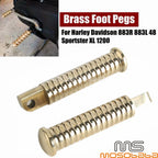 Brass Foot Pegs for Harley Sportster XL 883 (1997-2019)