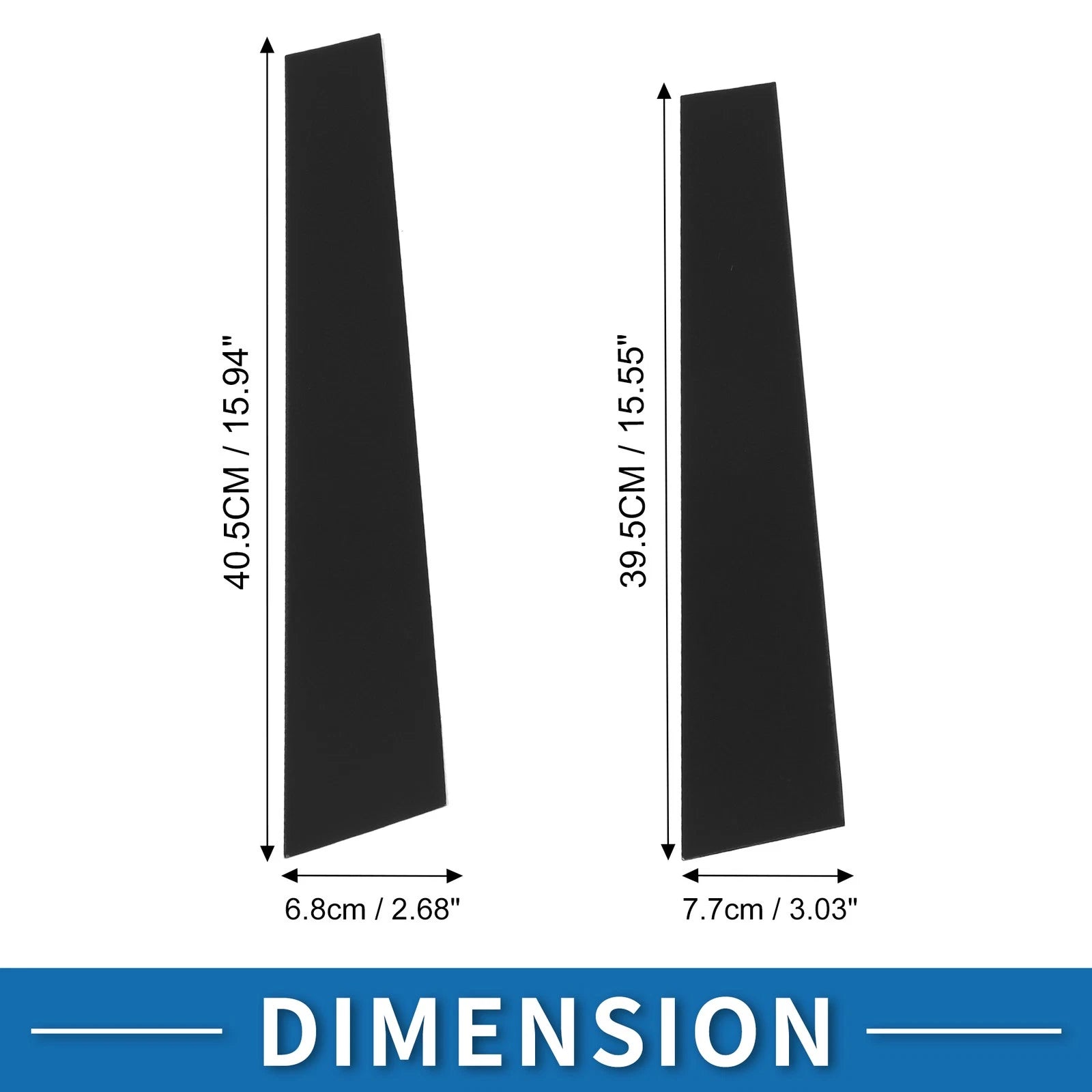 Set of 4 Door Pillar Window Trim for Kia Soul (2011–2013) Black