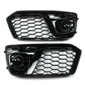 Front Honeycomb Fog Lamp Grilles Cover for Audi Q5 SQ5 (2018–2019)