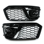 Front Honeycomb Fog Lamp Grilles Cover for Audi Q5 SQ5 (2018–2019)