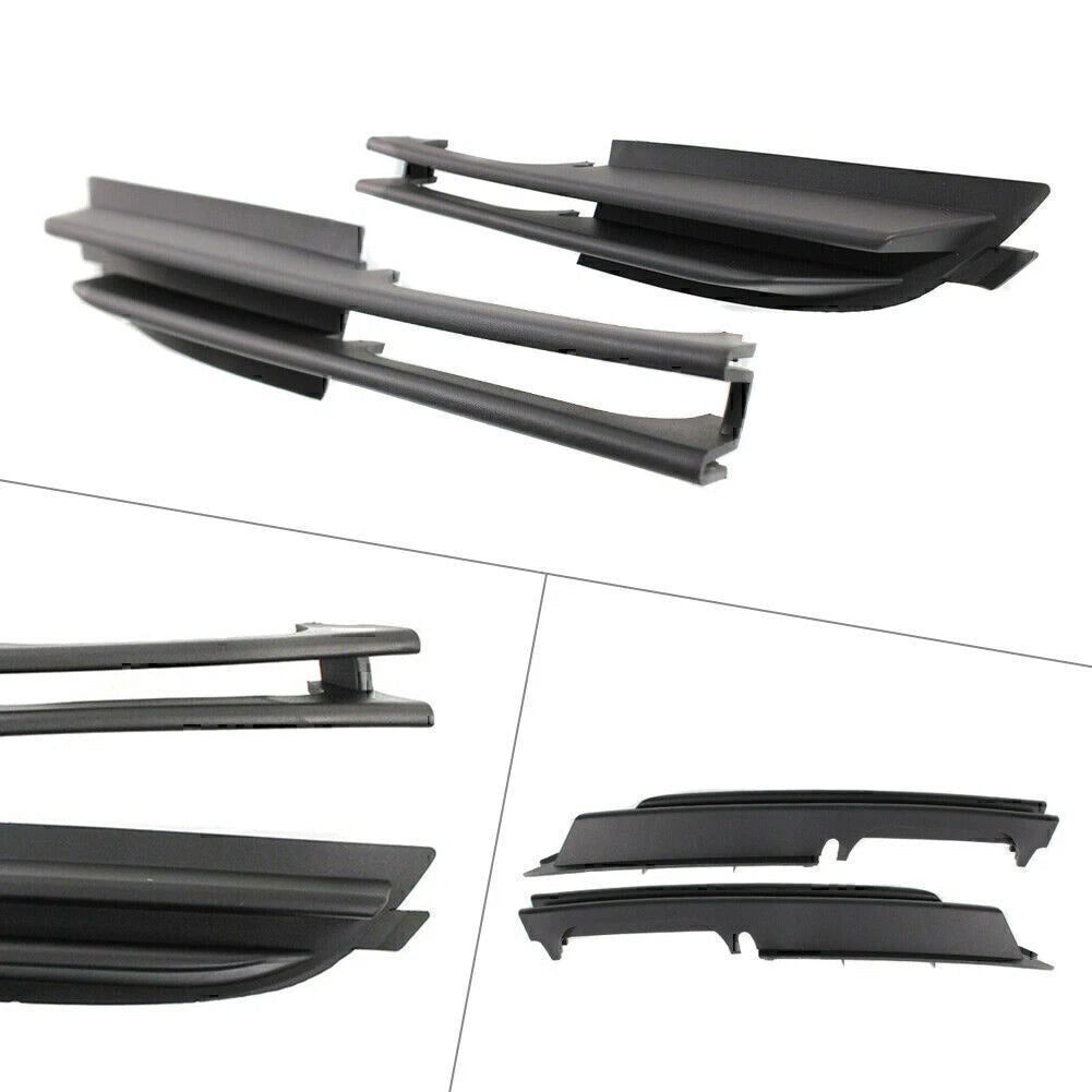 Set of 2 Bumper Grilles for BMW 325i 2001–2006, 323i 1999–2000 LH & RH Black
